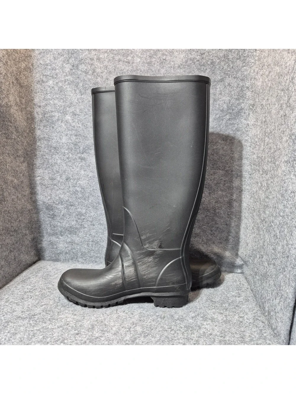Igor Black Tall Rain Boots Women’s US 6 Waterproof Rubber Made in Spain